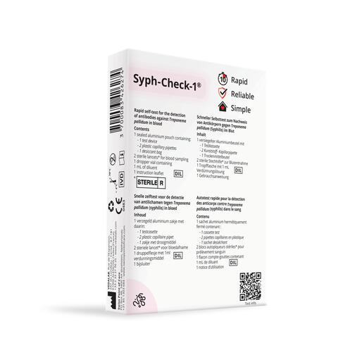 Swiss Point of Care snelle zelftest syph-check 1 stuk