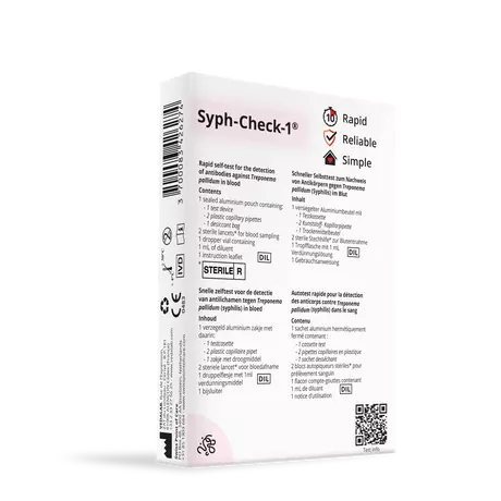 Swiss Point of Care snelle zelftest syph-check 1 stuk