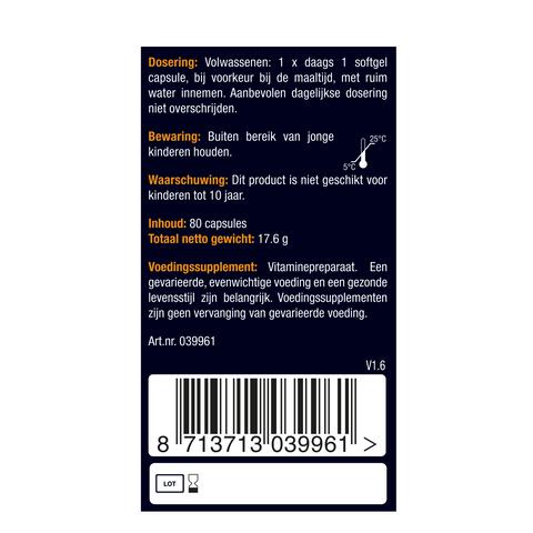 Lucovitaal Vitamine D3 75 mcg 80 Capsules