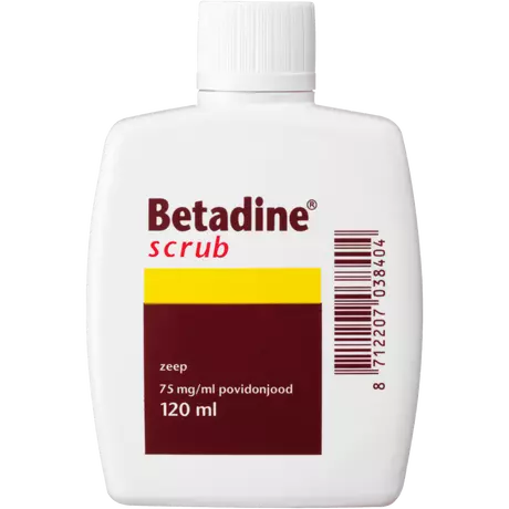 Betadine Scrub Povidonjood 75 MG/ML 120 ML
