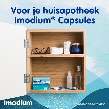 Imodium Loperamid Bij Diarree 2 MG Capsules 12 stuks