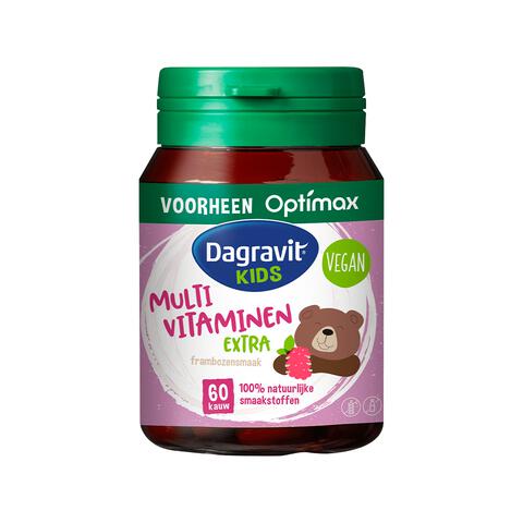 Dagravit Natural Kids Multi Framboos Hooggedoseerd 60 Dragees