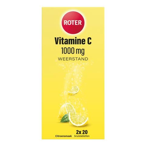 Roter Vitamine C Bruis 1000 mg Citroen 40 bruistabletten