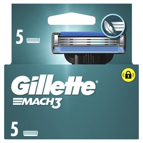 Gillette Mach3 Navulmesjes 5 Stuks