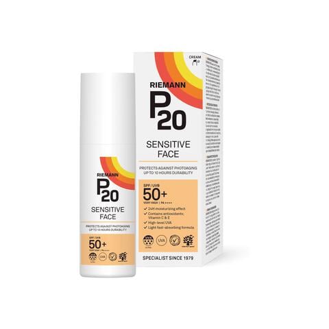 P20 Sensitive Face Zonnebrandcrème SPF50+