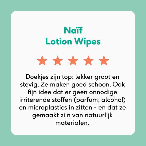 Naïf Plasticvrije Lotion Billendoekjes 8x54 stuks