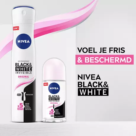 NIVEA Black & White Invisible Original Deodorant Spray 200 ML