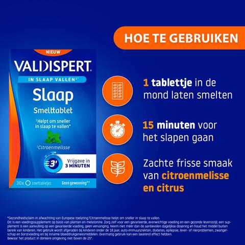Valdispert Slaap 30 smelttabletten