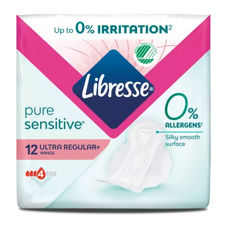 Libresse Pure Sensitive Ultra Maandverband 12 stuks
