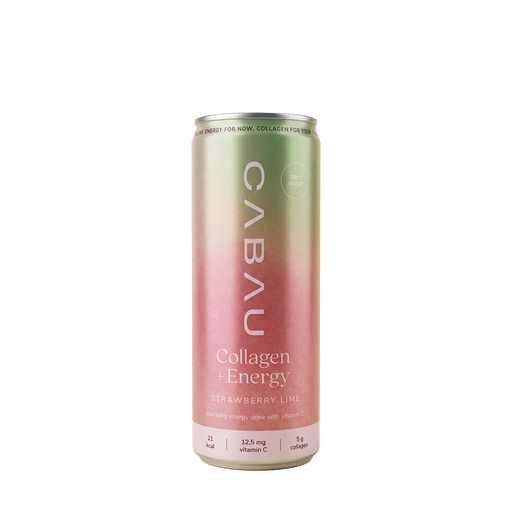 Cabau Collagen + Energy Strawberry Lime - 250 ml