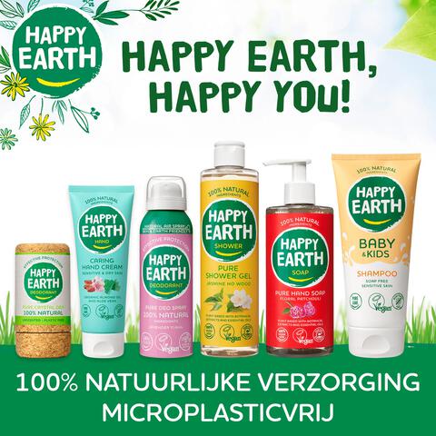 Happy Earth 100% Natuurlijke Unscented Crystal Deodorant 90 GR