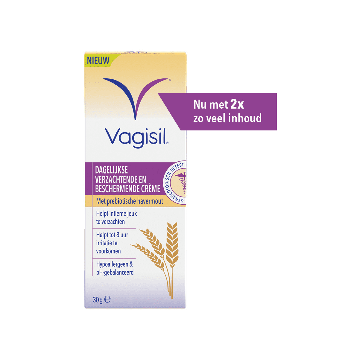 Vagisil Dagelijkse Verzachtende & Beschermende Crème 30 gram