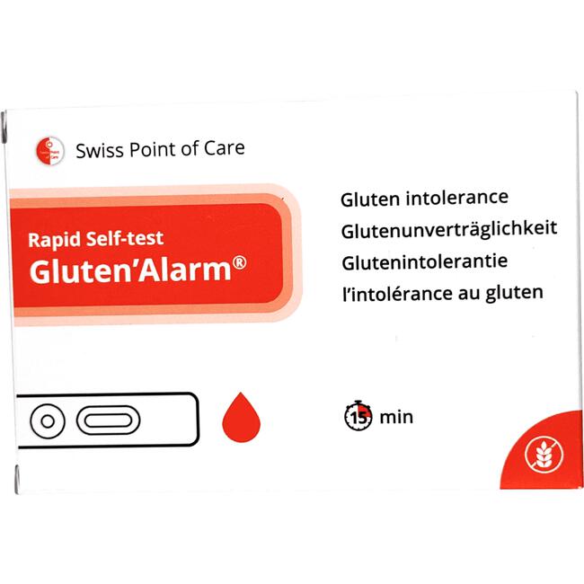 Swiss Point of Care Gluten' Alarm Zelftest