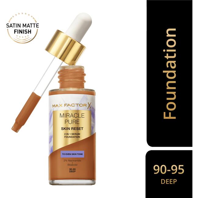 Max Factor Miracle Pure Serum Foundation 90-95 Deep 30 ML