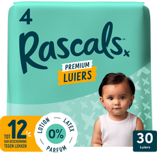 Rascals Premium Luiers Maat 4 10-15 KG 30 stuks