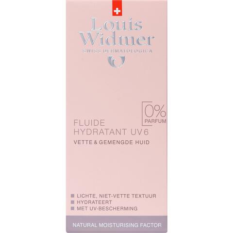 Louis Widmer Fluide Hydratant UV 6 Zonder Parfum 50 ML