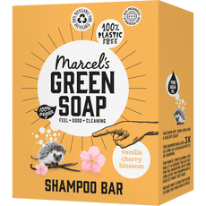 Marcel's Green Soap Vanilla & Cherry Blossom Shampoo Bar 90 GR