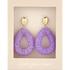 Splendid Oorbel Druppel Paars