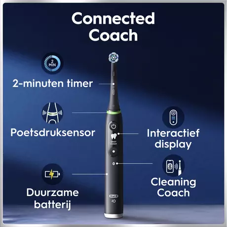 Oral-B iO 6 Zwart & Roze Duo Elektrische Tandenborstels