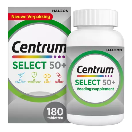 Centrum Select 50+ Multivitaminen Tabletten 180 stuks