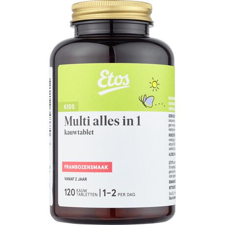 Etos Kids Multi Kauwtabletten Frambozensmaak 120 tabletten