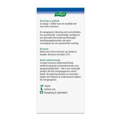 A.Vogel Famosan Overgang1* Totaal tabletten 60 stuks