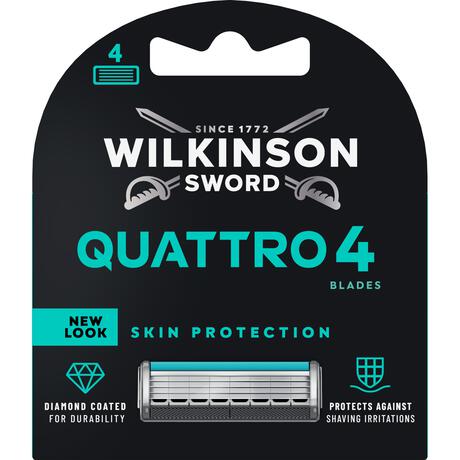 Wilkinson Sword Quattro Sensitive Blades 4 stuks