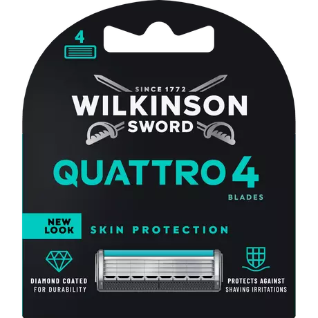 Wilkinson Sword Quattro Navulmesjes 4 stuks