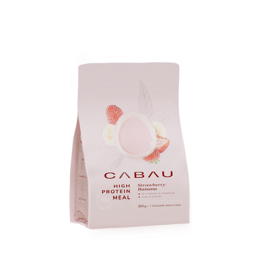 Cabau High Protein Meal Strawberry Banana 560 gram