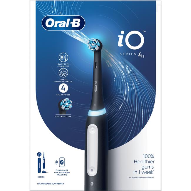 Omgaan Ingrijpen een paar Oral-B iO 4S Zwart Elektrische Tandenborstel By Braun 1 EA | Etos