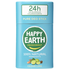 Happy Earth 100% Natuurlijk Cedar Lime Deodorant Stick 40 gram