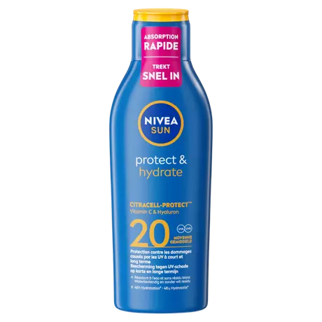 NIVEA SUN Zonnebrand Protect & Hydrate Zonnemelk SPF 20 200 ML