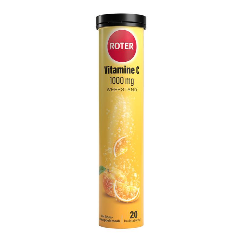 Roter Vitamine C 1000 MG Abrikoos Sinaasappel Bruistabletten 20 stuks
