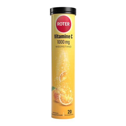 Roter Vitamine C 1000 MG Abrikoos Sinaasappel Bruistabletten 20 stuks
