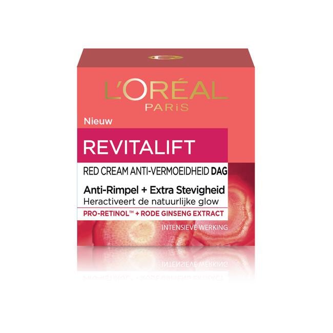 L'Oréal Paris Revitalift Red Cream Anti-Rimpel Dagcrème Met Ginseng 50 ML