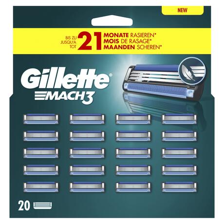 Gillette Mach3 Navulmesjes 20 Stuks
