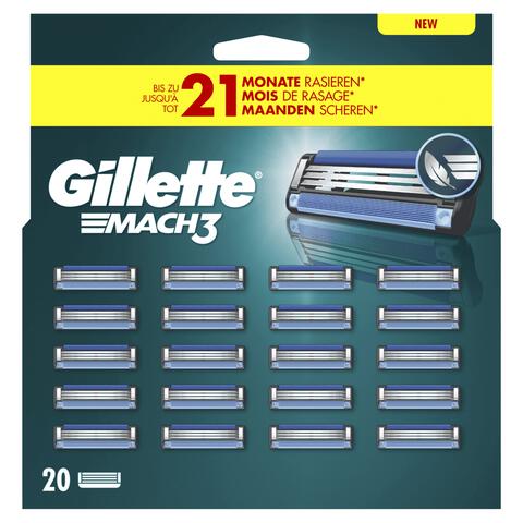 Gillette Mach3 Navulmesjes 20 Stuks