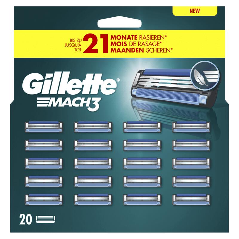 Gillette Mach3 Navulmesjes 20 stuks