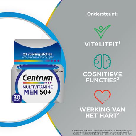 Centrum Multivitamine Men 50+ 30 St