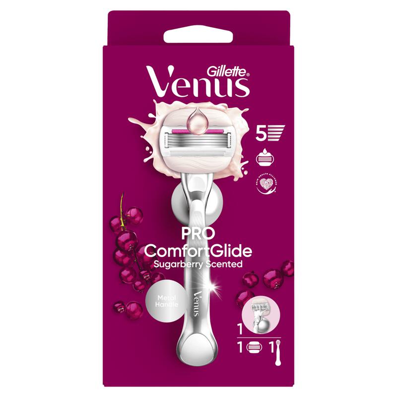 Gillette Venus ComfortGlide Sugarberry Scheersysteem met 1 Navulmesje