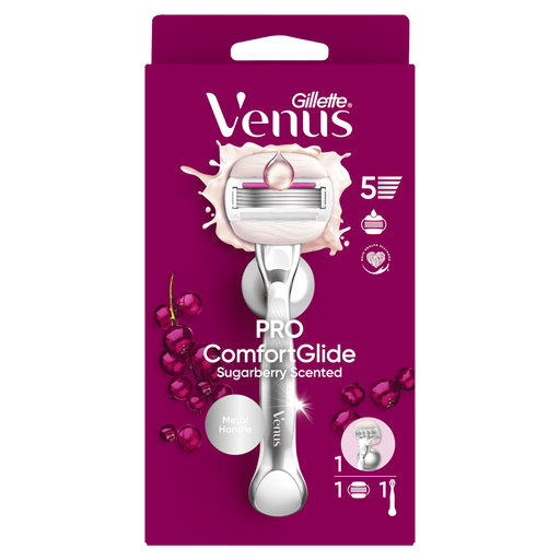 Gillette Venus ComfortGlide Sugarberry Scheersysteem met 1 Navulmesje