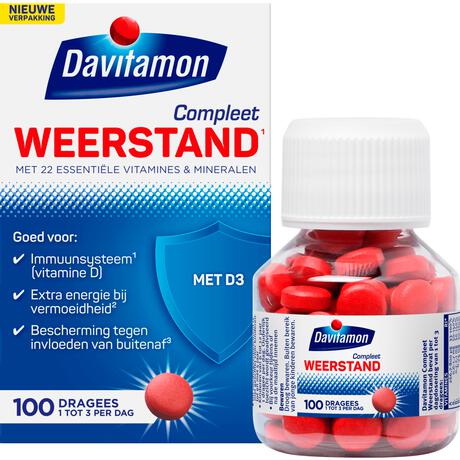 Davitamon Compleet Weerstand Met Vitamine C & D 100 Stuks