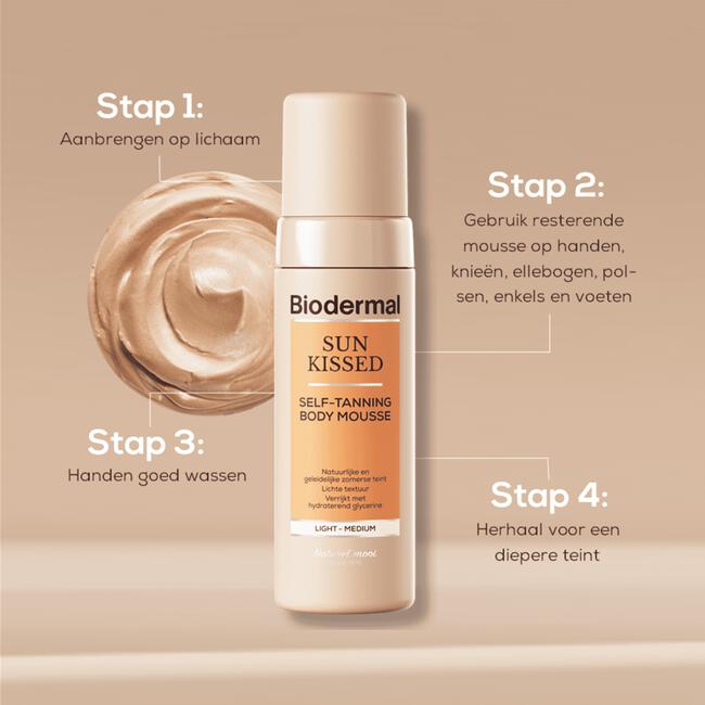 Biodermal Sun Kissed Self Tanning Bodymousse 150 ML