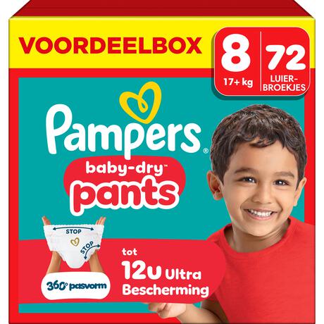 Pampers Baby Dry Pants Voordeelbox Luierbroekjes Maat 8 17KG 72 stuks
