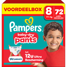 Pampers Baby Dry Pants Voordeelbox Luierbroekjes Maat 8 17KG 72 stuks