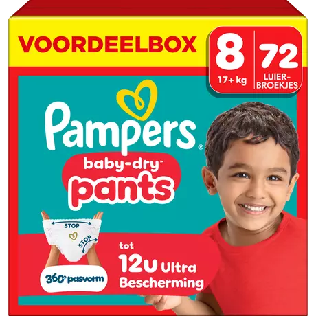 Pampers Baby Dry Pants Voordeelbox Luierbroekjes Maat 8 17+ kg 72 stuks