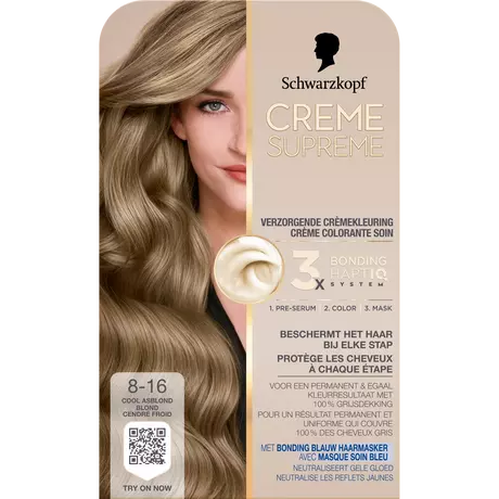 Schwarzkopf Creme Supreme Haarkleuring 8-16 Cool Asblond