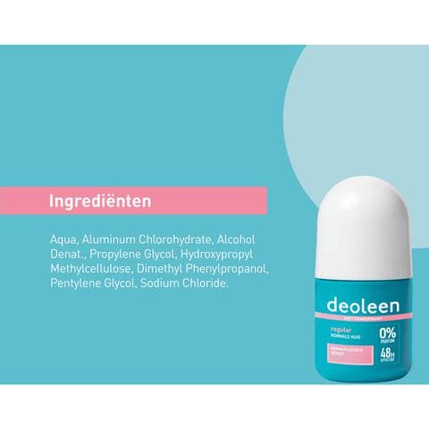 Deoleen Regular Anti-Transpirant Deodorant Roller 50 ML