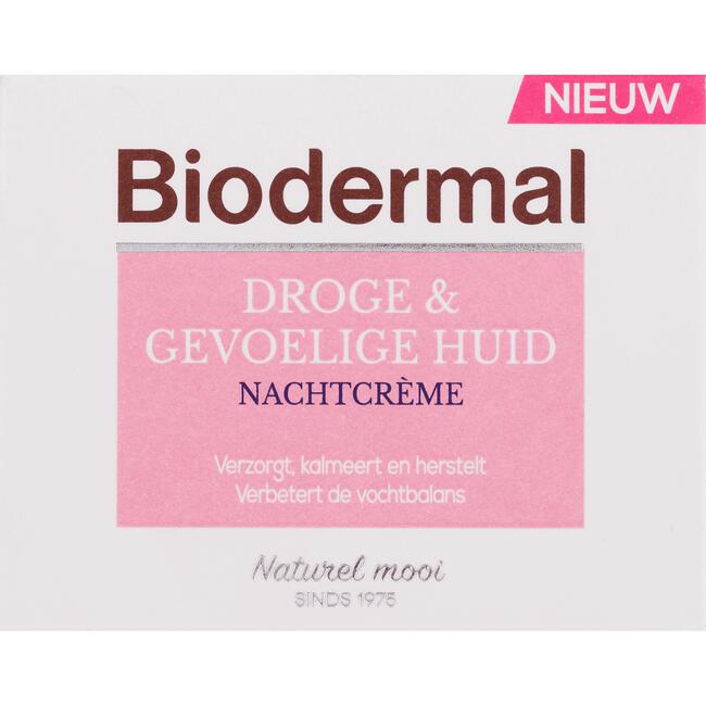 Biodermal Nachtcrème Droge & Gevoelige Huid 50 ML