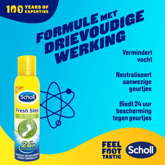 Scholl Voetdeodorant Fresh Step Voetenenspray 150 ML